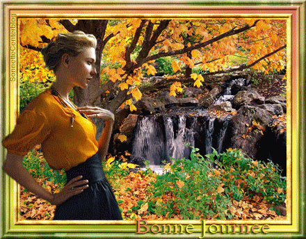 Les bonjour et bonne nuit du 1er janvier 2019 AU 1er Janvier 2020 - Page 2 Bonne-journee-automne-cascadePSonnetteCenterblog